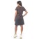 Women's tunic with short sleeve, size 46, brown color