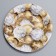 Disposable paper plate "Golden Balls", 18 cm