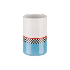 A glass for Race toothbrushes
