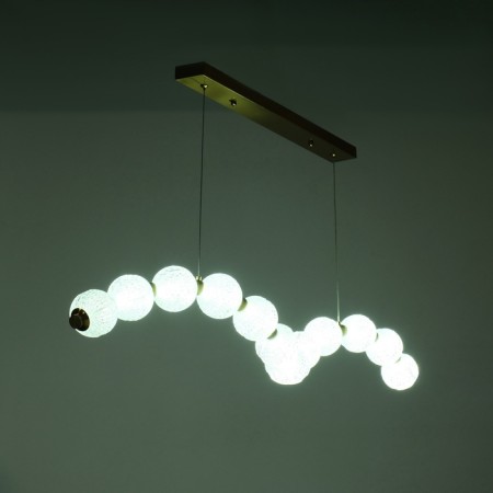Lamp "Avyiro" 13xLED 91W 3000k brass 100x18x19-169 cm-8