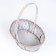 Wicker basket, 18x15x10/26 cm, natural, bamboo