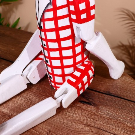 Souvenir "Bunny" hanging paws, wood 70 cm-4