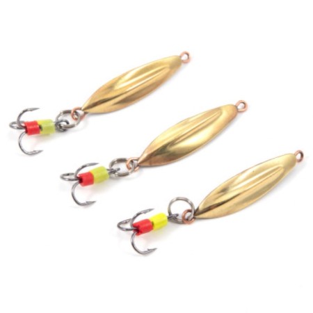 Vertical "Yaman" bug with a tee, size 25 mm, 1.5 g, brass color