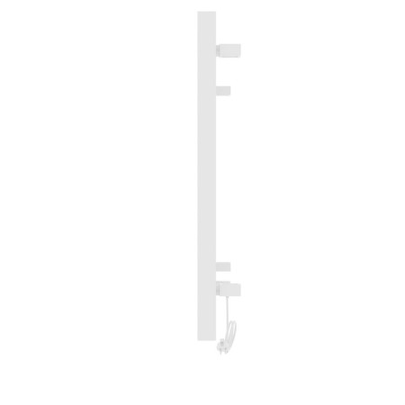 Towel Electric Laris Hephaestus Cheka, 500x800 mm, 7 crossbars, left, white-4
