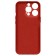 Borasco cover for iPhone 15 Pro, silicone, Soft Touch, microfiber, red