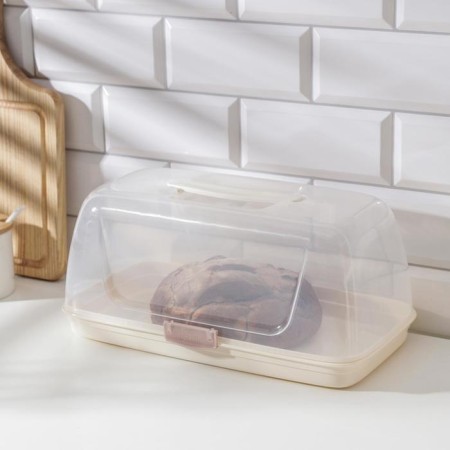 Barberry breadbine, 19 × 33 × 16 cm, cream cream color-1