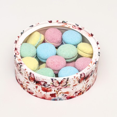 Box for Makarun Tubus with the Window "Butterflies", 20 x 6 cm-1