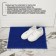Coating carpet bristle without the base "grass", 40 × 53 cm, blue color