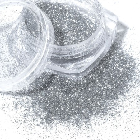 Sparkles for decor, reflective, medium, silver color-3
