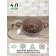 Panairo barbara pan, with a lid, the handle Soft-Touch, 4 liters
