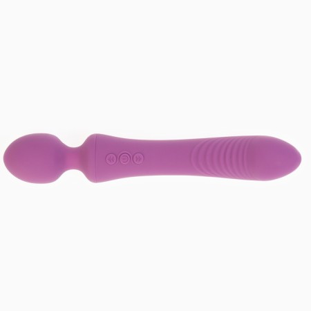 Vibrator bilateral oka-hips, 14 modes, 23.5 x 3.5 x 4 cm, silicone, purple-2