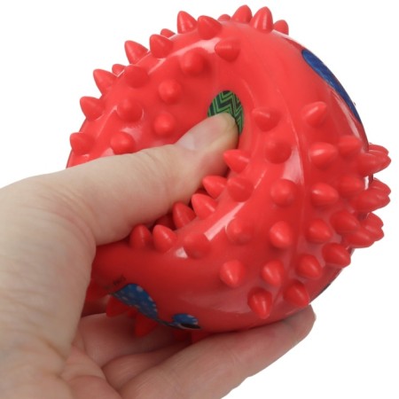 A set of developing tactile balls “numbers and letters”, with a squeak, 2 pcs, crumb I-12