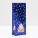 Paper packing pack "Christmas tree", blue with a window, 10 x 6 x 26 cm