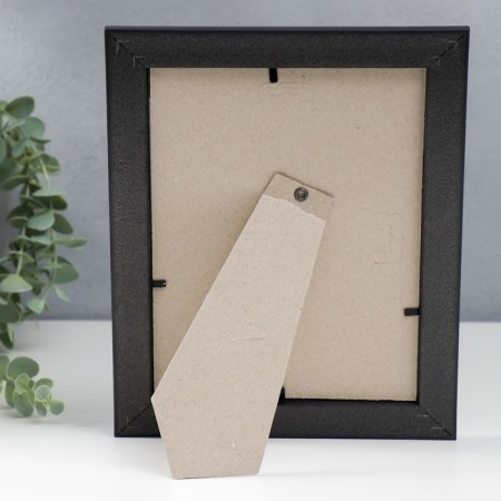 Plastic photo frame 15x20 cm 742 Black glossy (plastic screen)-3