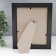 Plastic photo frame 15x20 cm 742 Black glossy (plastic screen)
