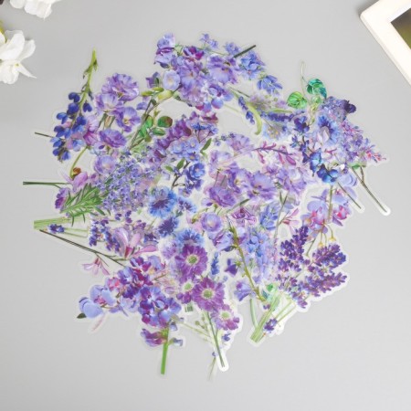 Stickers for creativity PLC PVC "Lilac Field" set 40 pcs 9x10.5 cm-1
