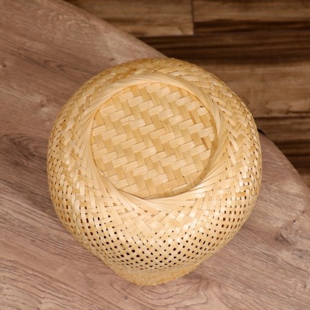 Wicker basket, from bamboo 23x23x23 cm-4