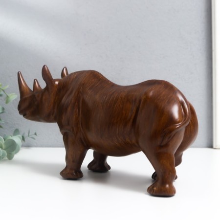 Souvenir Polystone under the Tree "Rhino" 14x26x9cm-1