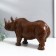 Souvenir Polystone under the Tree "Rhino" 14x26x9cm