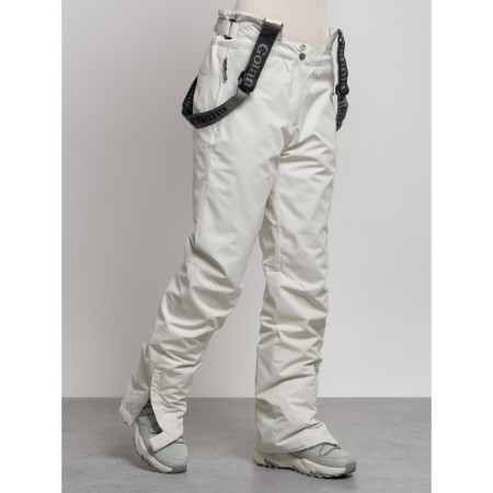 Semi -combinezone female ski insulated, size 46, white color-9