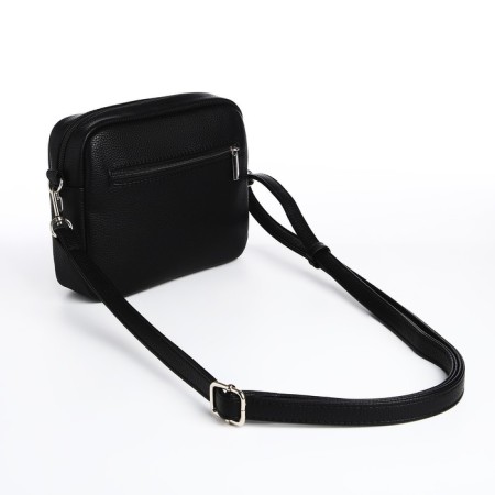 Women's bag over the shoulder Textura, small size, black color-1