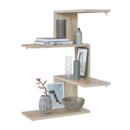 Wall shelf, 446 × 446 × 730 mm, sonoma oak color
