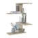 Wall shelf, 446 × 446 × 730 mm, sonoma oak color