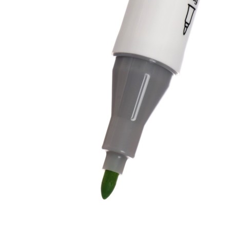 Meshu bilateral markers for sketching, 6 colors (fluorescent colors)-3