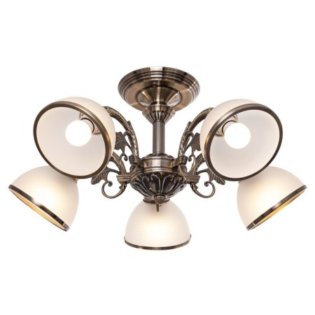 Alanis chandelier, 5x40W E27, bronze 70x70x27 cm.-1