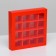 Box for sweets, 16 pcs, red, 17.7 x 17.7 x 3.8 cm