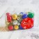 Set of balls plastic d-1,7 cm, 24 pcs "gloss" mix