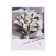Mini-postcard "The most beautiful" white bouquet, 9 x 7 cm