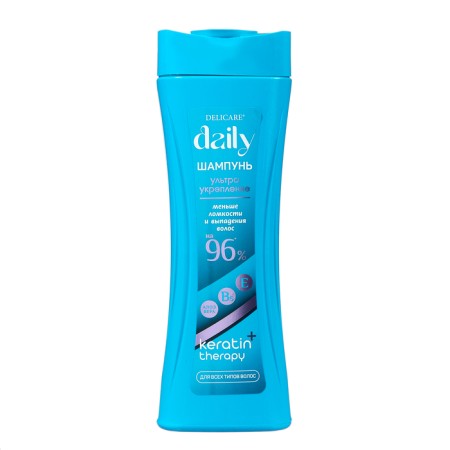 Hair shampoo Delicare Daily Keratin and strengthening, 600 ml