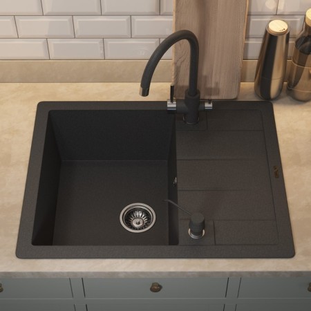 Quartz-quartz kitchen-quartz Uperwood quartz UPD-03, rectangular, color 04 black-1
