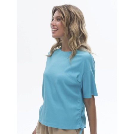 Female T -shirt, size 46, azure color-1