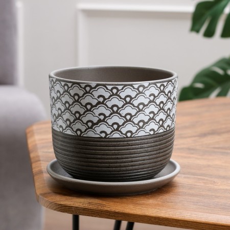 Flower Pot "Hokkaido" Gray Book No. 2 1.73 l