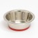 Standard bowl with non -slip silicone base, 400 ml, red