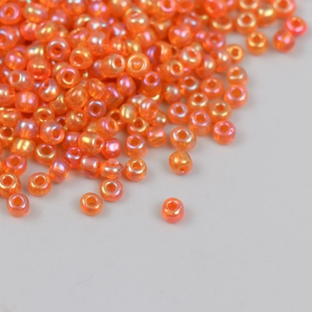 Glass beads 6/0 "orange" chameleon 450 gr