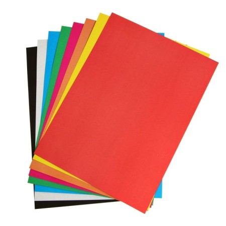 Cardboard of color A3, 8 sheets, 8 colors "Tiger", non -220 g/m2, in the folder-10