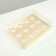 Box for 12 cupcakes, gold, 34.7 × 26.3 × 10 cm