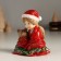 Polystone souvenir "Baby in a red blanket with a teddy bear" 7.5x6x8.5 cm