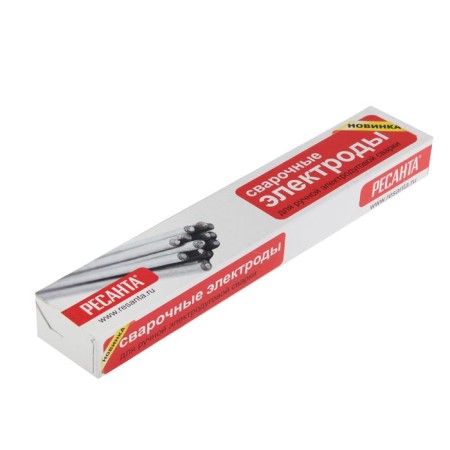 The electrode "Resanta" MR-3 71/6/21, D = 3 mm, 3 kg, ≥ 450 MPa, ≥ 90 J/cm2, ≥ 18%