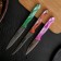 Set of kitchen knives "Universal", 3 pcs: knives: 8 cm, 12 cm, 13 cm, color mix