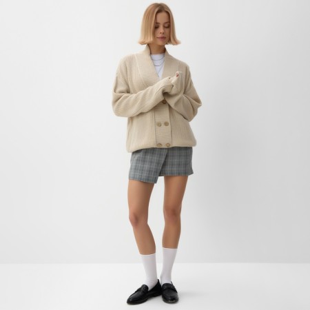 Jumper female minku: casual collection beige color, river 52-1