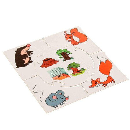 Teaching game Learn playing "Who lives in the house"-2