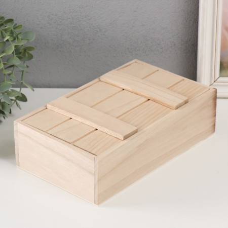 Casket Wood for painting "Box" without a lock 25x15x7 cm