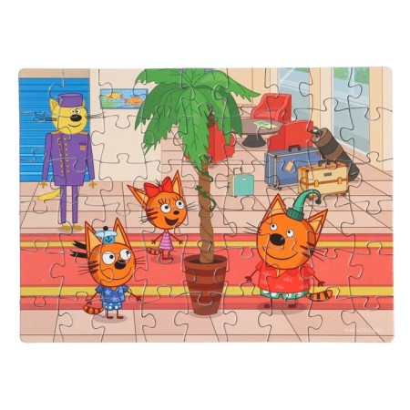 Puzzle "Three Cats", 54 elements-6