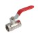 Ballic zein English, internal 1/2 ", pn 4, for cold water, 5-45 ° C, lever, zinc