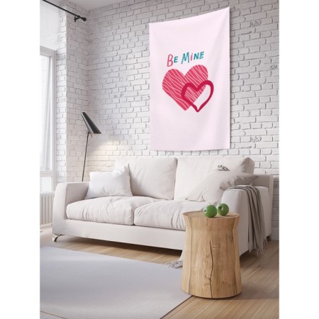 Decorative panel with photo printing "Be mine", vertical, size 100x150 cm