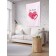 Decorative panel with photo printing "Be mine", vertical, size 100x150 cm